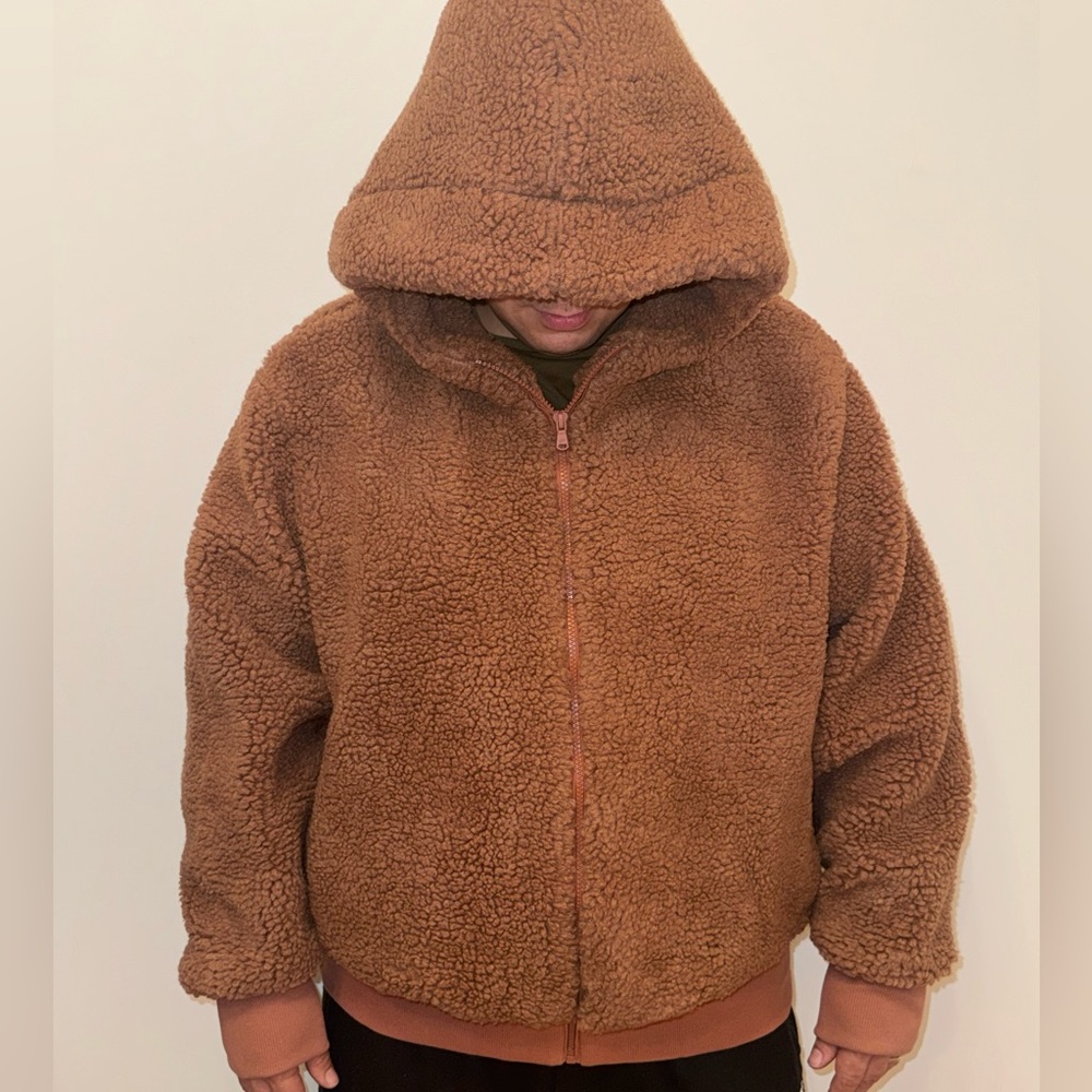 Fabletics Oversized Warm Toffee Brown Summit Tedd… - image 2